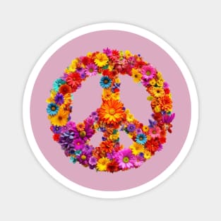 Peace Flowers Magnet